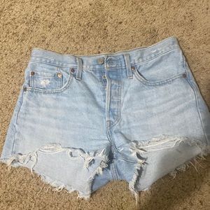 COPY - Levi’s 501 Light Wash Denim Shorts